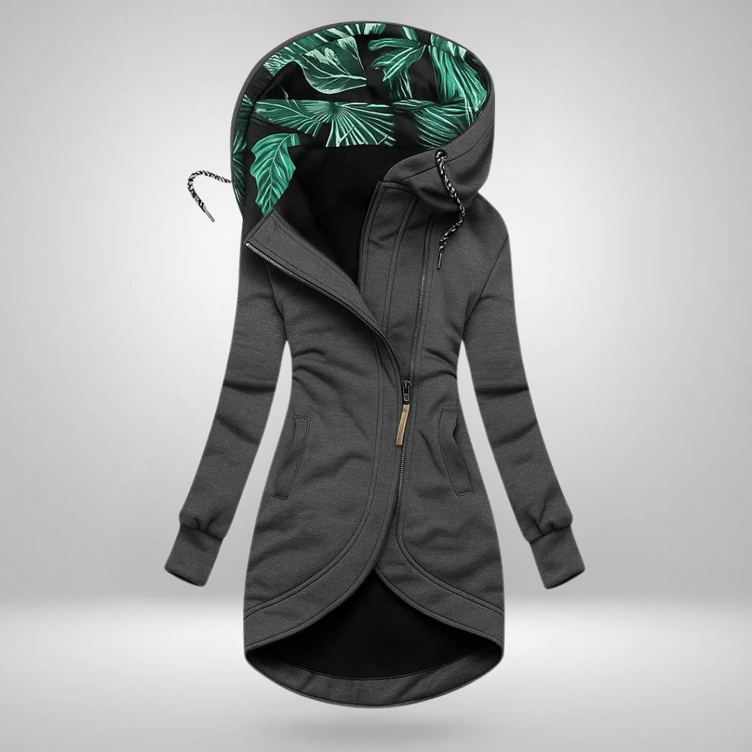 HARPER™ | Botanical Lined Hooded Coat