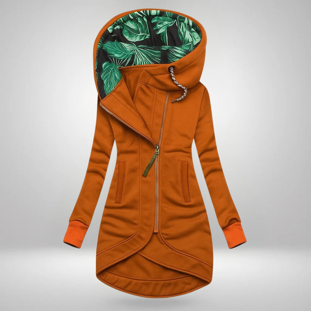 HARPER™ | Botanical Lined Hooded Coat
