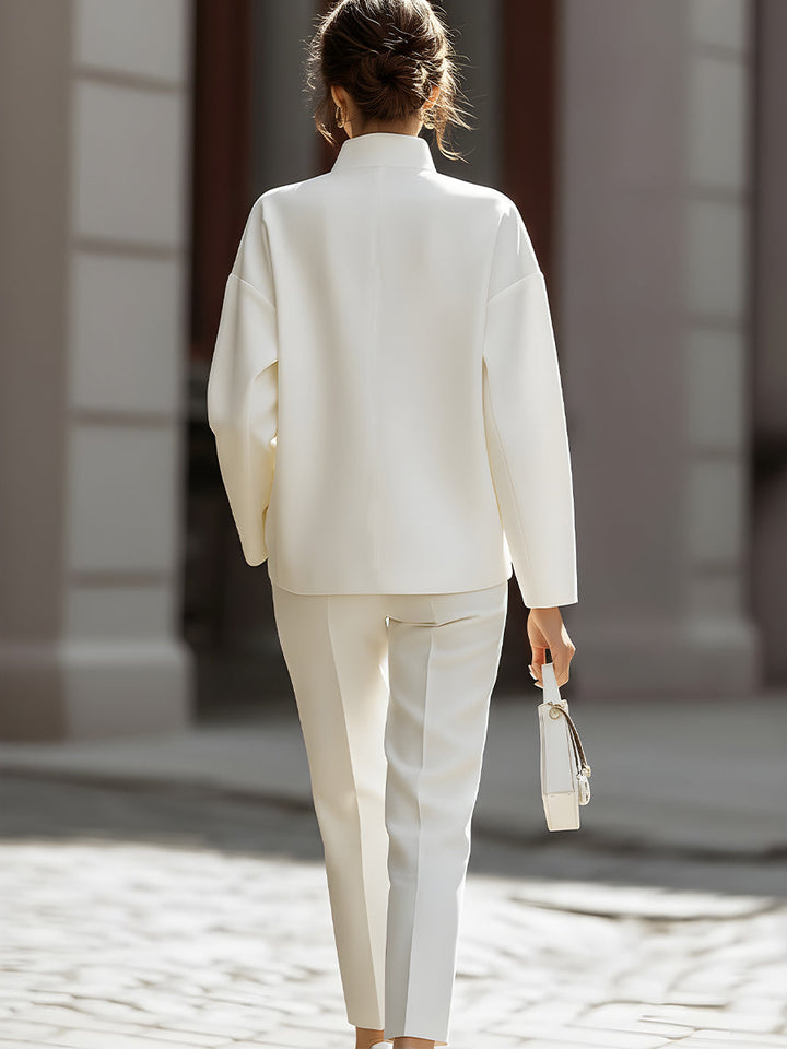 Luxe Oversized Shirt &amp; Tailored Trouser Two-Piece Set