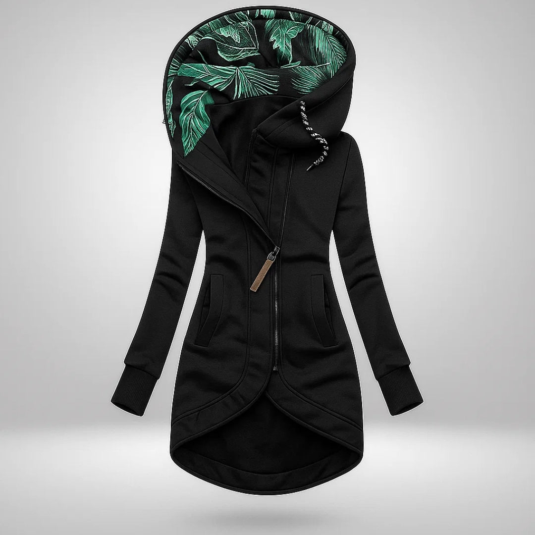 HARPER™ | Botanical Lined Hooded Coat