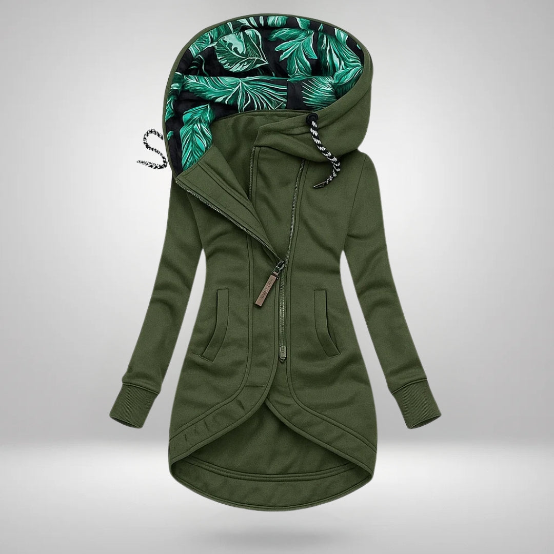 HARPER™ | Botanical Lined Hooded Coat