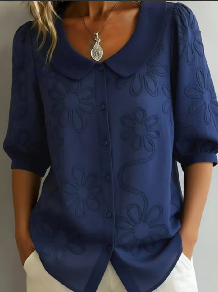 Lily™ | Floral Embroidered Blouse