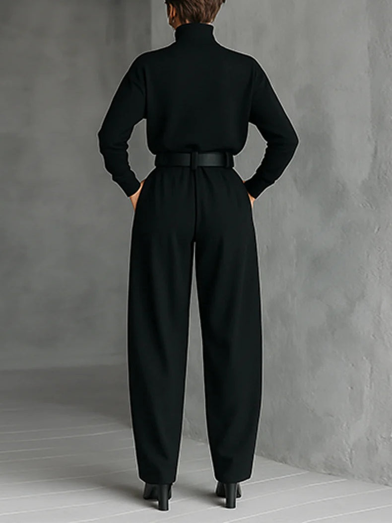 Nolya | Turtleneck Sweater &amp; Straight Pants