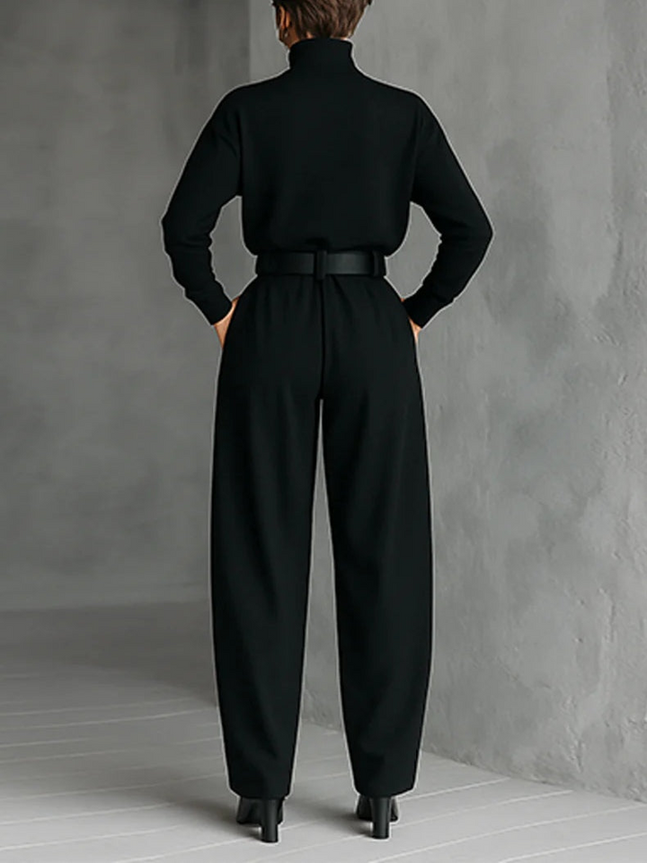 Nolya | Turtleneck Sweater &amp; Straight Pants