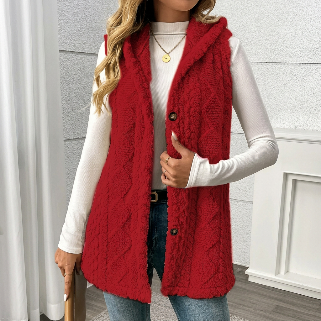 Willow™ Hooded Sherpa Vest