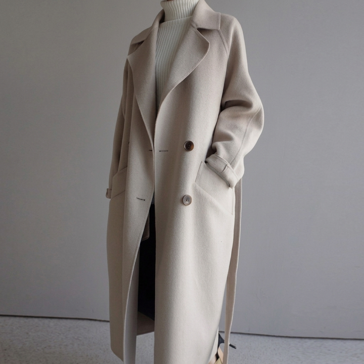 EVELYNE™ | Timeless Wool Blend Trench Coat
