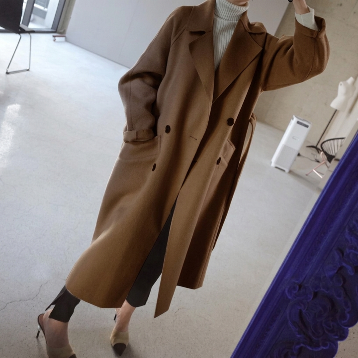 EVELYNE™ | Timeless Wool Blend Trench Coat