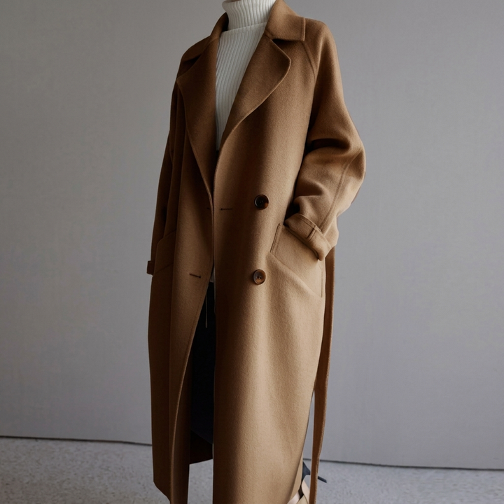 EVELYNE™ | Timeless Wool Blend Trench Coat