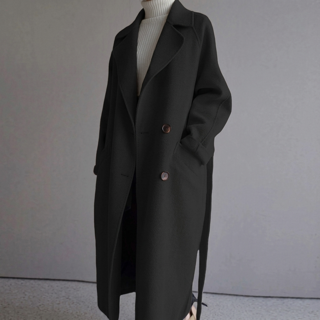 EVELYNE™ | Timeless Wool Blend Trench Coat