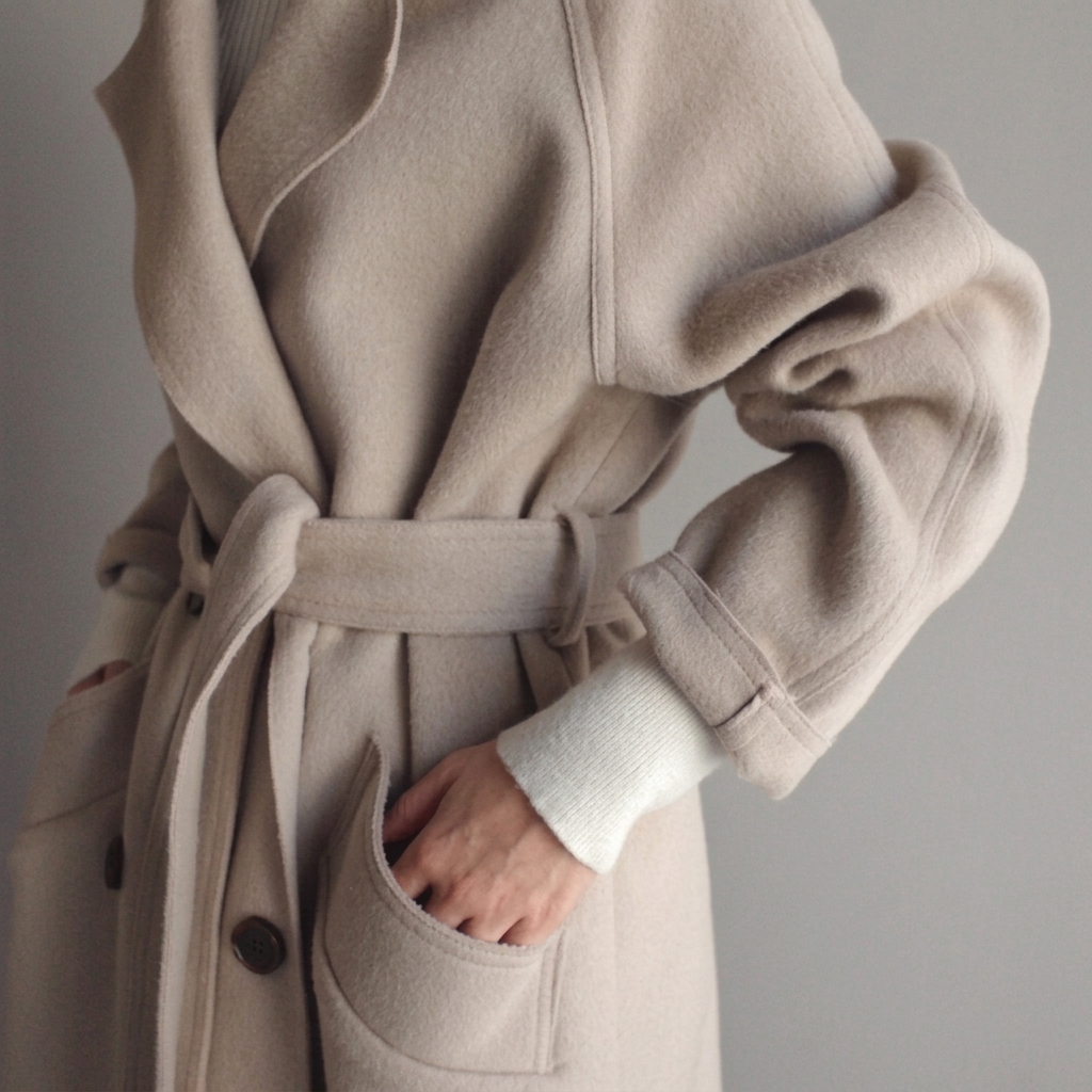 EVELYNE™ | Timeless Wool Blend Trench Coat